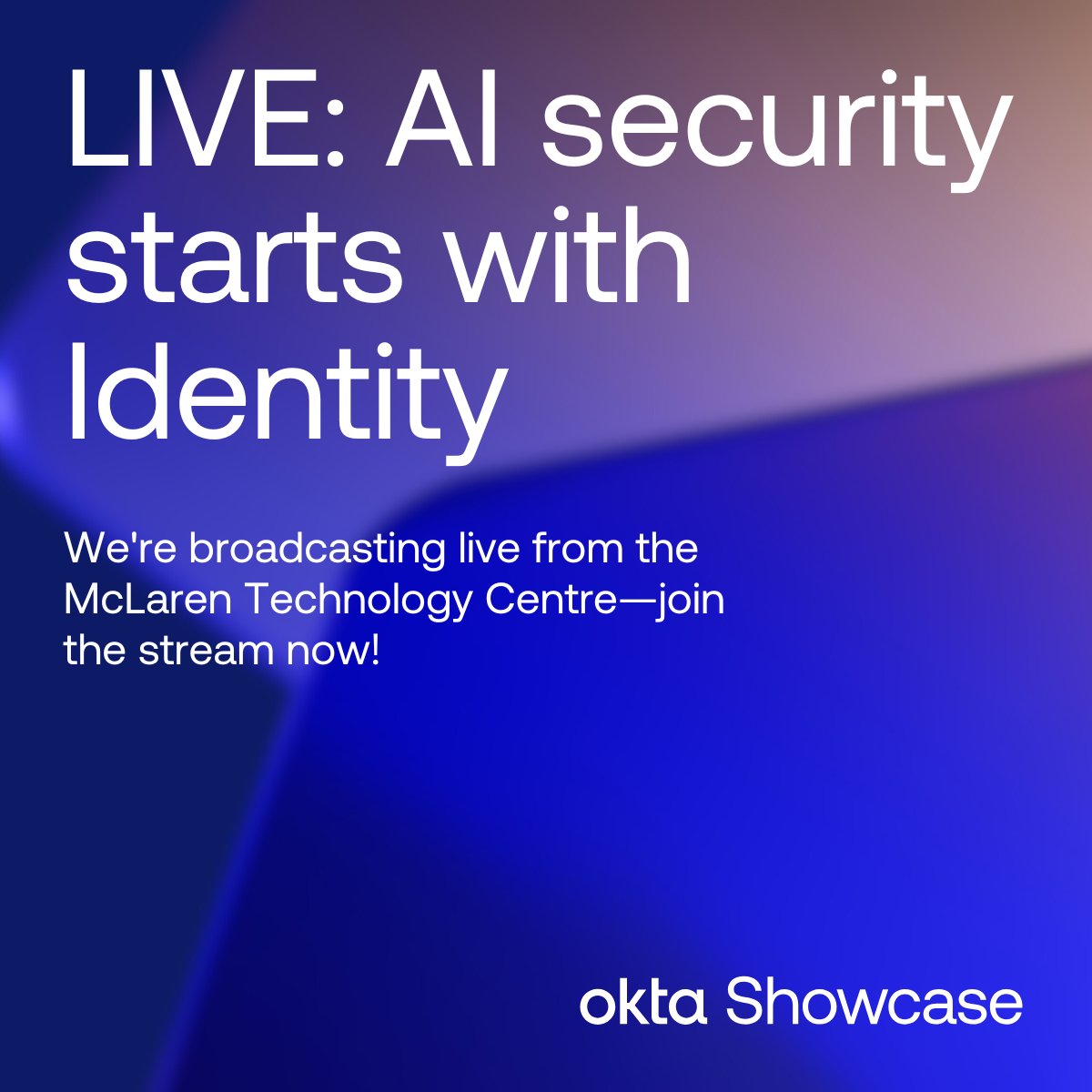 okta's tweet photo. Okta Showcase is LIVE! 🎬

We're unveiling the latest innovations to automatically detect, manage, and mitigate risks - from non-human Identity management to AI-ready security.

Tune into the livestream now: https://t.co/69Z9kP6WTc #OktaShowcase https://t.co/xpW4bGwKbN