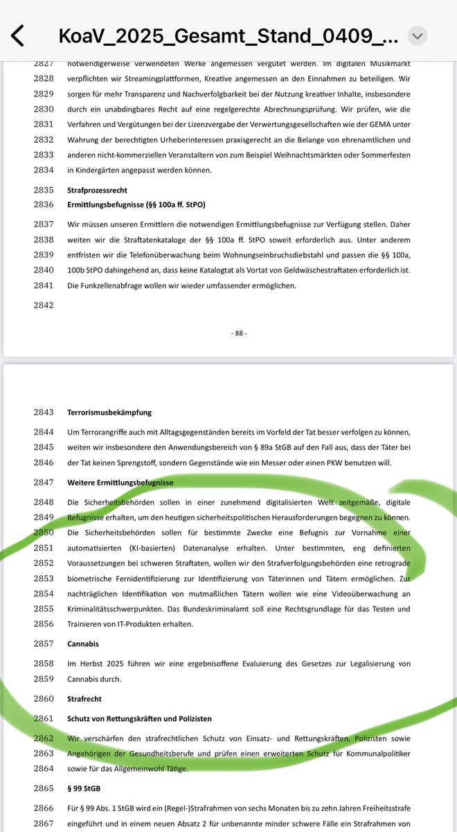 +🚨+Keine Rücknahme des #Cannabis-Gesetzes: Wie vorausgesagt, #Weedmob: man fokussiert sich im #Koalitionsvertrag auf die Evaluierung …👇🏻