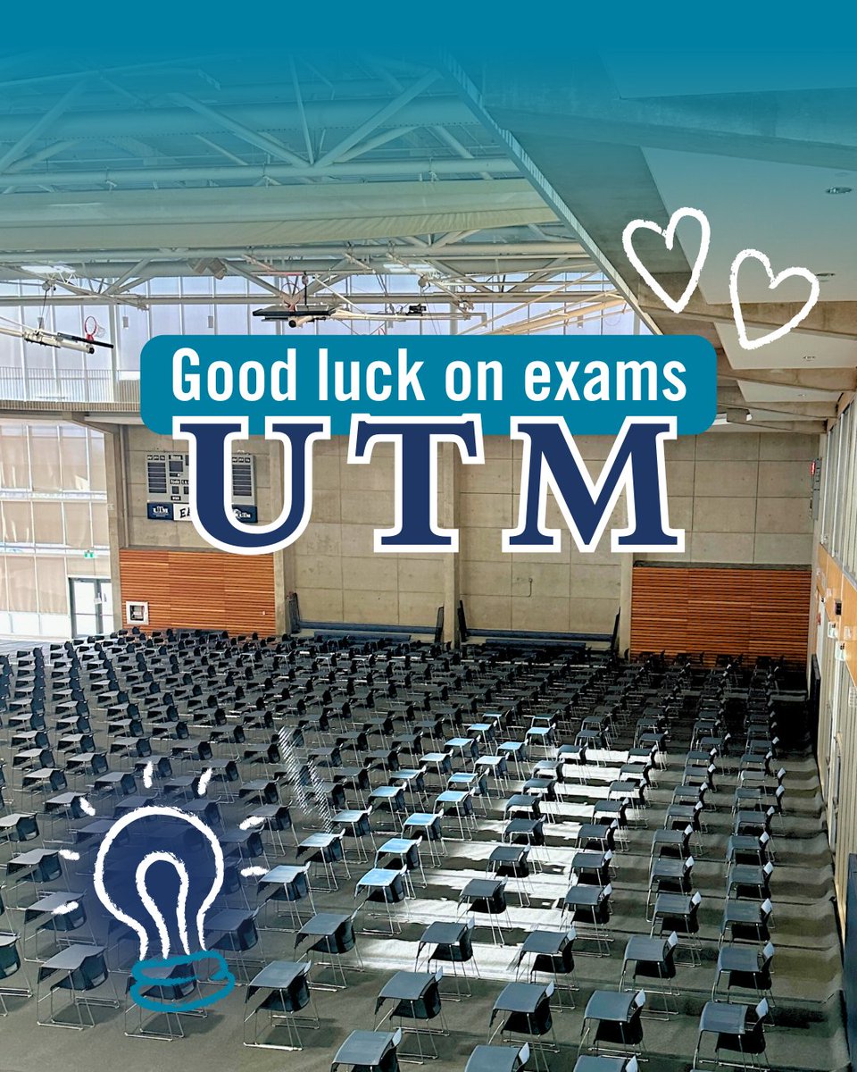 The final exam period at #UTM begins today. 💙 

There are a variety of support services, resources &amp; campus spaces that have been designed to help you succeed this exam season.

Take a moment to explore ➡️ bit.ly/3KyduiD

Best of luck on your exams!