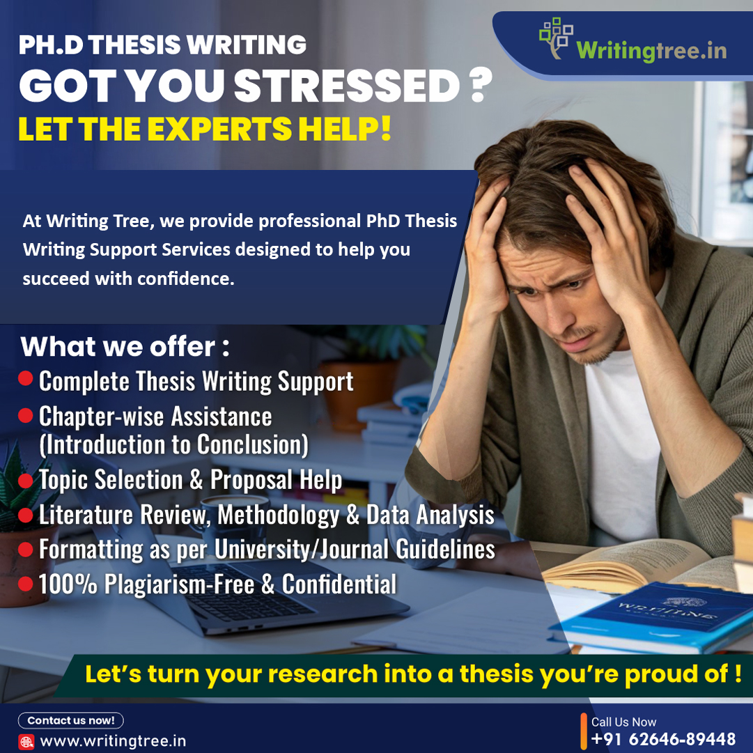 WritingTree1's tweet image. PhD Thesis Writing Got You Stressed? Let the Experts Help!

Let’s turn your research into a thesis you’re proud of !
writingtree.in/phd-thesis-wri…

#WritingTree #phdthesiswriting #researchpaperwritingservices #phdthesisguidance #thesissolutions #PhDProposal #phdproposalwriting