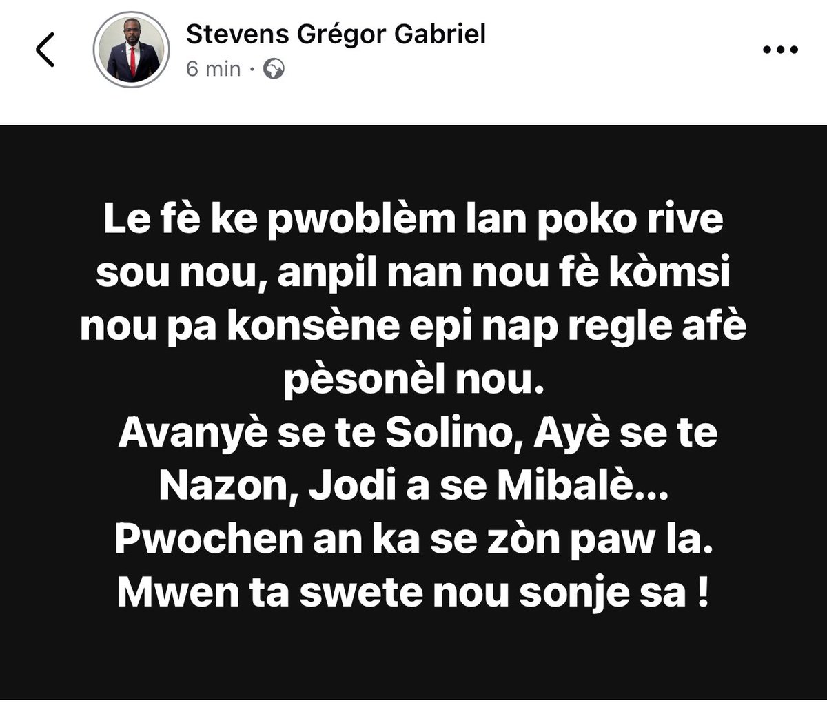 Malè avèti pa tiye kokobe…