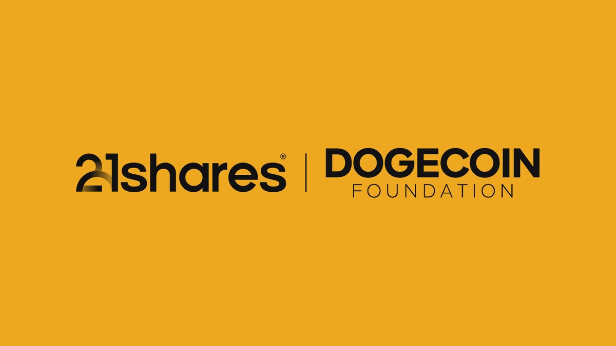 21shares's tweet photo. It’s official: We’ve partnered exclusively with the @houseofdoge to launch the only Dogecoin ETPs endorsed by the Dogecoin Foundation globally.

This exclusive partnership celebrates one of the most passionate communities in crypto — and expands access to $DOGE through traditional finance.

🔗https://t.co/WtUaLcKPgQ

Disclaimer: This document is not an offer to sell or a solicitation of an offer to buy or subscribe for securities of 21Shares AG in any jurisdiction. Exclusively for potential investors in any EEA Member State that has implemented the Prospectus Regulation (EU) 2017/1129 the Issuer’s Base Prospectus (EU) is made available on the Issuer’s website under https://t.co/G7IeWtOvxV.