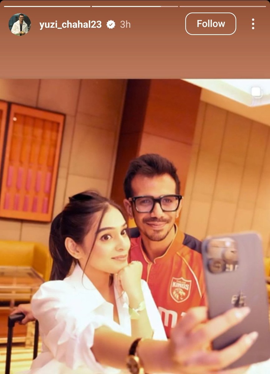 Yuzi Chahal new Instagram story.