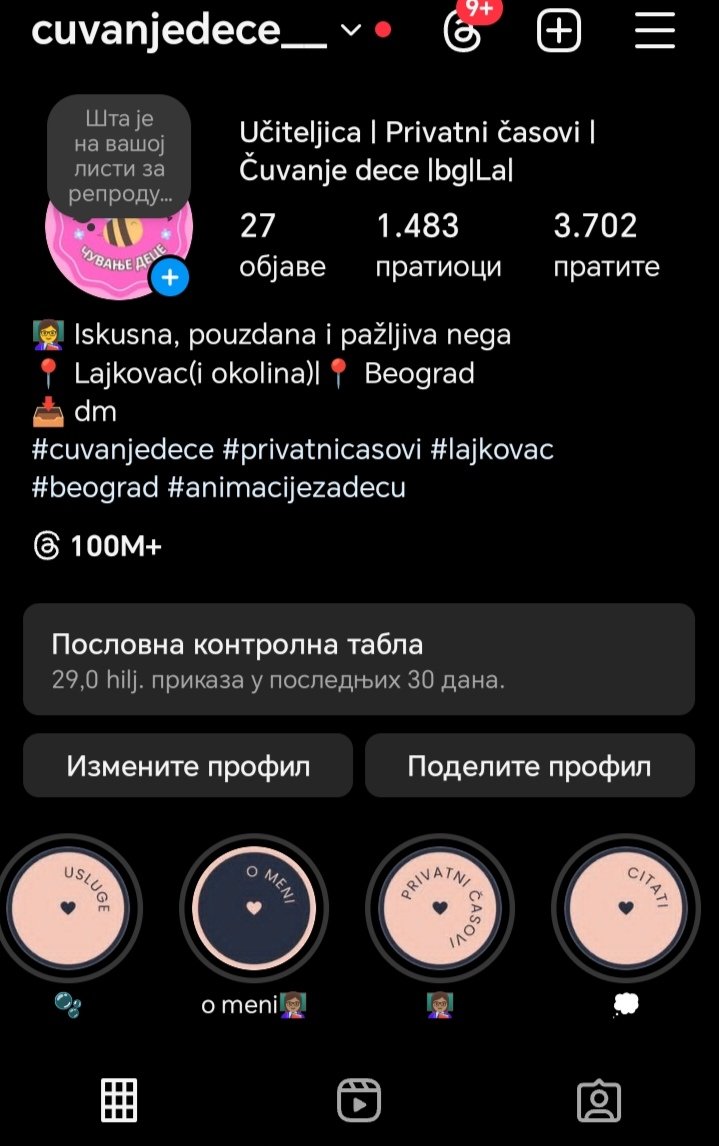 Studentkinja sam Učiteljskog fakulteta u Beogradu. Zelela bih barem na neki način da pomognem mojima oko finansijskih troškova. Privatni časovi, čuvanje dece, a sve po pristupačnim cenama. Značilo bi mi da podelite, možda nekoj mami bude  veoma od pomoći ❤️👩🏽‍🏫
📍 Beograd