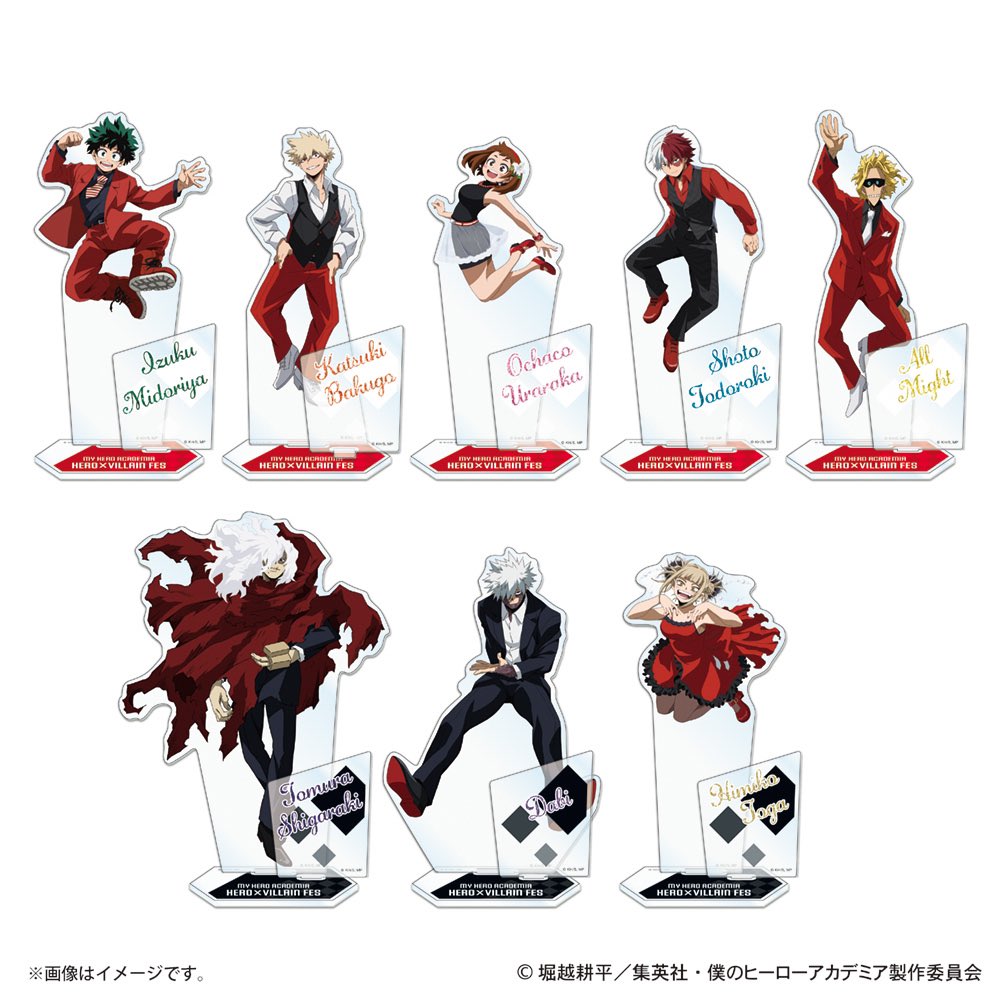 heroaca_anime's tweet image. 8️⃣月1️⃣7️⃣日(日)開催!!
豪華8名のキャストで贈るイベント
#ヒロヴィラフェス グッズ情報公開!
▶️ heroaca.com/hero-villain-f…

4/18(金)18:00〜5/18(金)23:59
売り切れなしの先行受注販売を
@TOHOanimeSTORE で実施!!
イベント当日に向けて、ぜひ!!

#ヒロアカ #heroaca_a