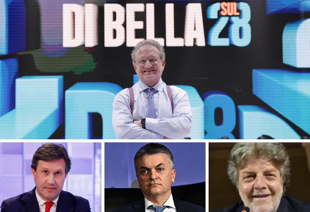 TV2000it's tweet photo. 🔴Stasera ‘Di Bella sul 28’ 
in diretta su #Tv2000 ore 21.10 
condotto da @AntDiBella

Ospiti:
✅Dario #Nardella
@DarioNardella @pdnetwork 

✅Edoardo #Rixi
@edorixi @LegaSalvini 

✅Dino #Pesole
@DinoPesole @sole24ore 

#9aprile #Dazi #Trump #TrumpTariffs #DaziTrump #Vonderleyen #Meloni #Borse #Cina