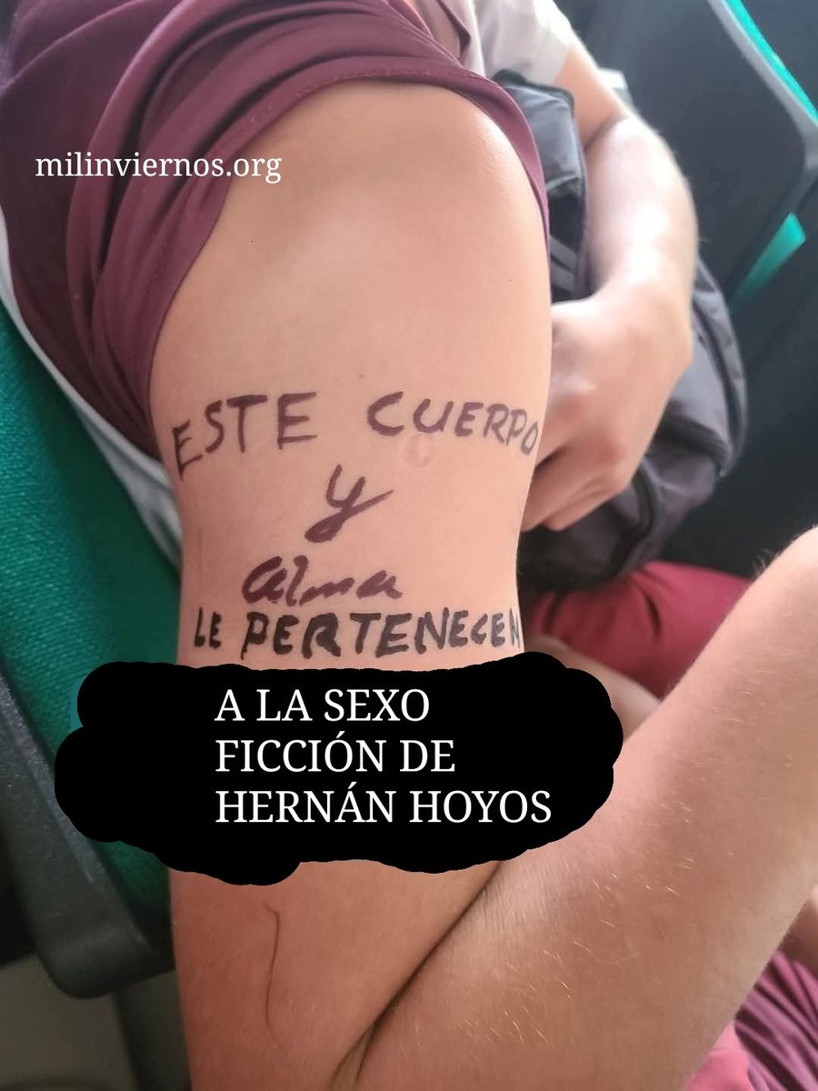 1000inviernos's tweet photo. Llevamos tatuada hasta en el alma la gran literatura del maestro Hoyos. https://t.co/wLs938j4Ar