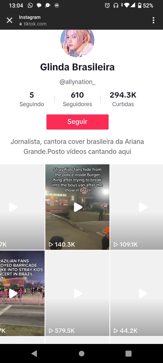 Marcela_freimar's tweet photo. @zwolfchan Pra piorar tem uma conta no Tik Tok que está espalhando Fake News sobre os shows e os stays do Br , já denunciei mas infelizmente ela me bloqueou https://t.co/Rc3TQpdQ6W