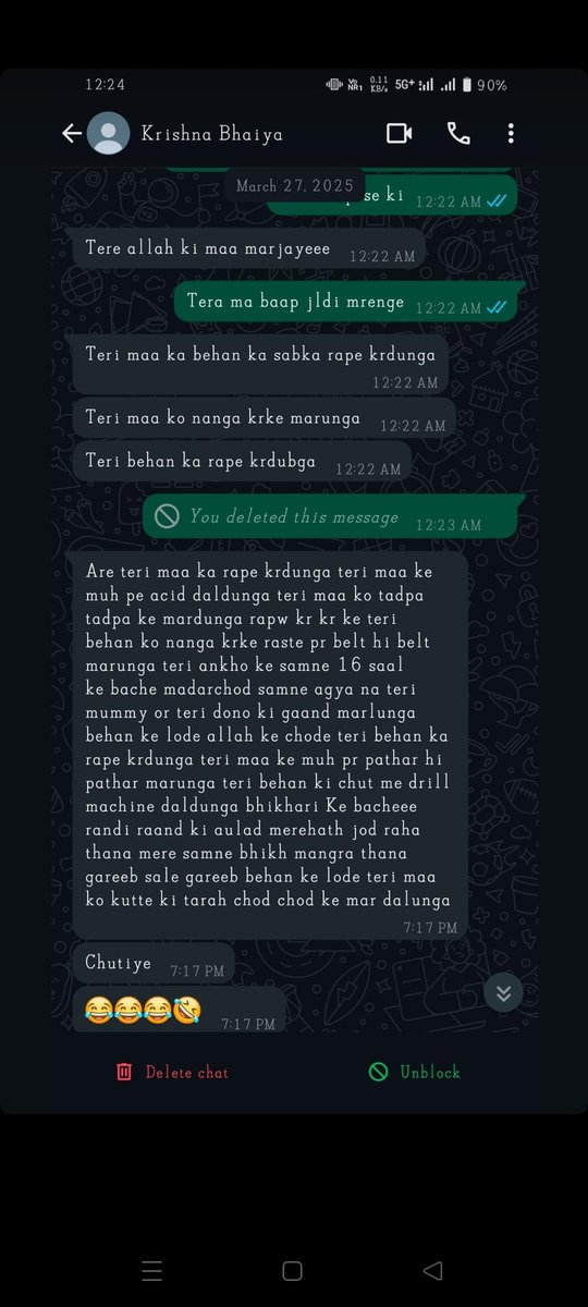 thelooser47's tweet photo. @PuneCity Police A person borrowed ₹5000 from my friend and when he asked it back, he abused my friend, threatened to rape his mother, and made hateful remarks against our religion, Islam. 7841903702 his number

Name- Krishna

Address - Pune

@Mumbai Police https://t.co/euBDCffyWv