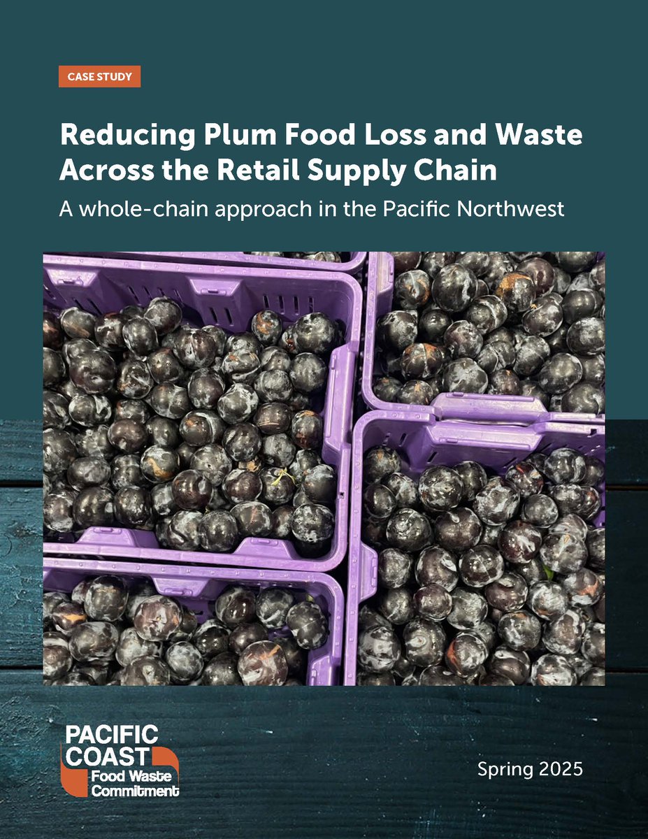 We're pleased today to publish another case study in our #WholeChain series. This one took place in the #PacificNorthwest and followed a plum #SupplyChain to identify #FoodLossAndWaste hotspots. Read the case study here: loom.ly/yGsAO_M