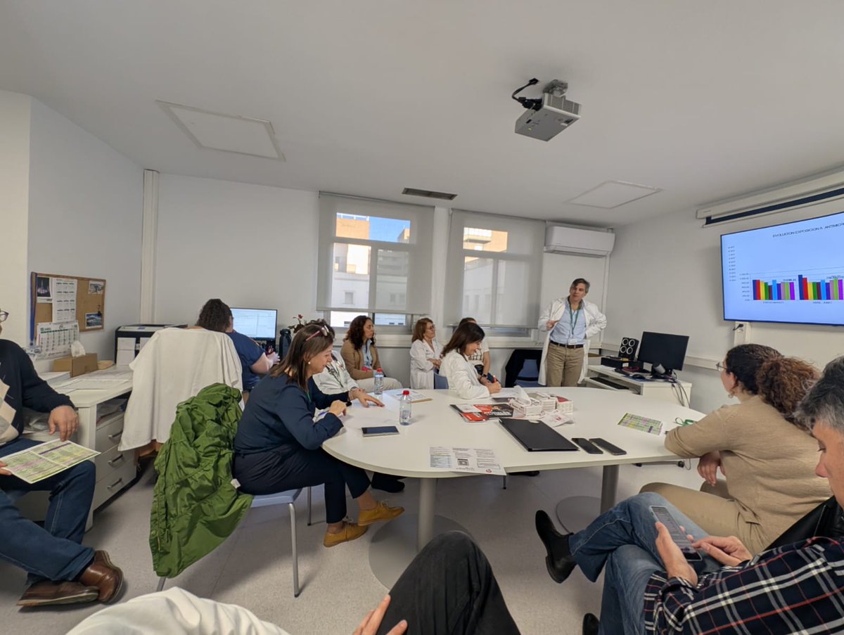 PROAHUVN's tweet photo. Gracias por recibirnos esta mañana al servicio de neumología del @hospital_hvn en sesión PROA dirigida por los expertos que forman el grupo. @PRANgob

@SEIMC_ https://t.co/88sYHd8m8z