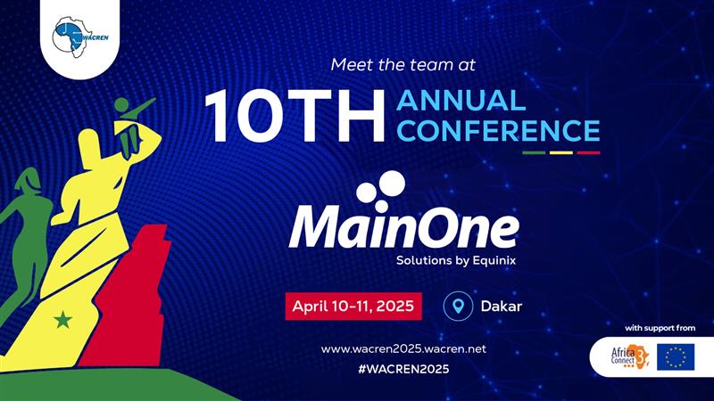 MainOne, Solutions by Equinix (@mainoneservice) on Twitter photo We are proud sponsors of the 10th annual conference of the West and Central African Research and Education Network (WACREN). Our team will also be on ground to take enquires and network. To book a meeting, send a message via info@mainone.net We are proud sponsors of the 10th annual conference of the West and Central African Research and Education Network (WACREN). Our team will also be on ground to take enquires and network. To book a meeting, send a message via info@mainone.net