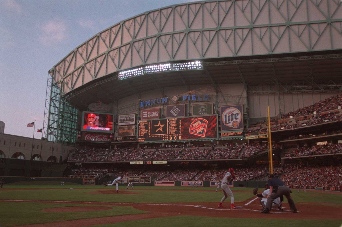 HtownGuy32's tweet photo. 25 years ago April 7, 2000. Can't believe it's already been 25 years since our current #Astros ballpark opened. 

#BuiltForThis https://t.co/R4hQmU7L8Z