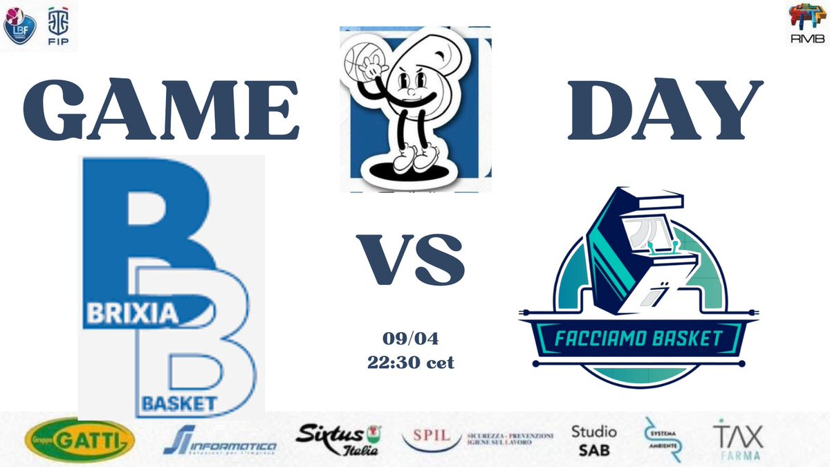 Brixia eSports (@brixia_esports) on Twitter photo GAME DAY🔥
⏰22:30 (CET)⏰
🏀Quarti di finale (BO3)🏀
🏆Jianko shodown (<a href="/JiankoWRLD/">Jianko</a>)
🆚 <a href="/FacciamoBasket/">Facciamo Basket</a>
📺twitch.tv/b_crazy_0
🎮starting 5:
<a href="/B_Crazy_0/">BCrazy</a>
<a href="/Brescia2k/">NoX-vBabi</a>
<a href="/Not_zPhxbia/">lllPHOBIAlll</a>/<a href="/wlfgigio10/">RedBrainGigio</a>
<a href="/llMamaWrldll/">xMaama</a>
<a href="/llvPOSAll/">Vittorio Venturi</a> GAME DAY🔥
⏰22:30 (CET)⏰
🏀Quarti di finale (BO3)🏀
🏆Jianko shodown (<a href="/JiankoWRLD/">Jianko</a>)
🆚 <a href="/FacciamoBasket/">Facciamo Basket</a>
📺twitch.tv/b_crazy_0
🎮starting 5:
<a href="/B_Crazy_0/">BCrazy</a>
<a href="/Brescia2k/">NoX-vBabi</a>
<a href="/Not_zPhxbia/">lllPHOBIAlll</a>/<a href="/wlfgigio10/">RedBrainGigio</a>
<a href="/llMamaWrldll/">xMaama</a>
<a href="/llvPOSAll/">Vittorio Venturi</a>