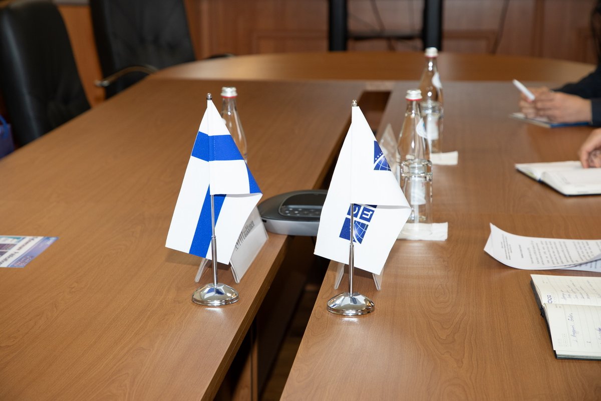 Mr. Atageldi Yazlyyev, CARICC Director, met with Mr. Antti Luukkonen, Liaison Officer at the Embassy of Finland in Astana, on 8 April 2025 in Almaty.