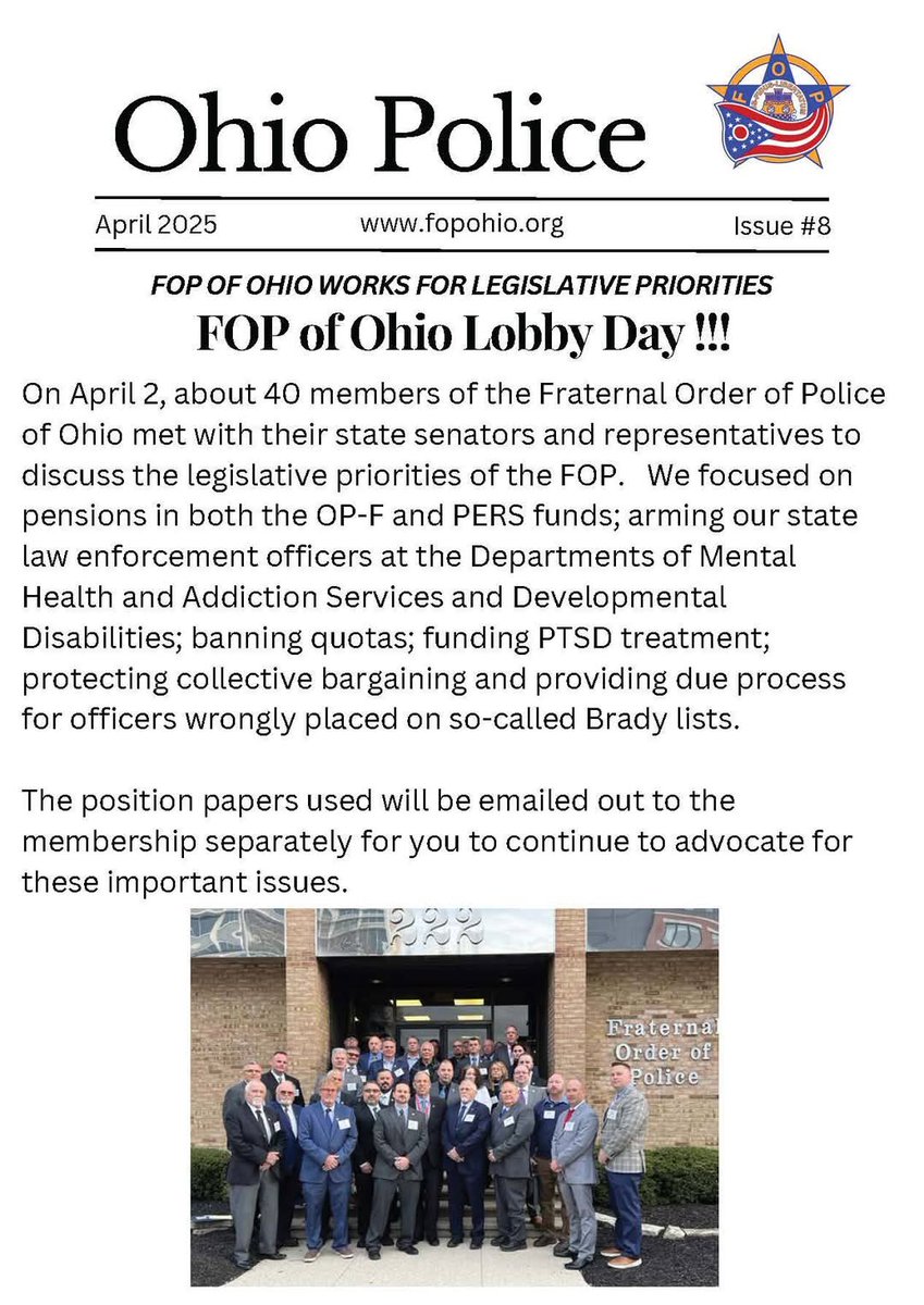 FOP of Ohio (@fopofohio) on Twitter photo The April edition of the Ohio Police newsletter is out...you can read it by clicking here:  
fopohio.org/Documents/Jour… The April edition of the Ohio Police newsletter is out...you can read it by clicking here:  
fopohio.org/Documents/Jour…