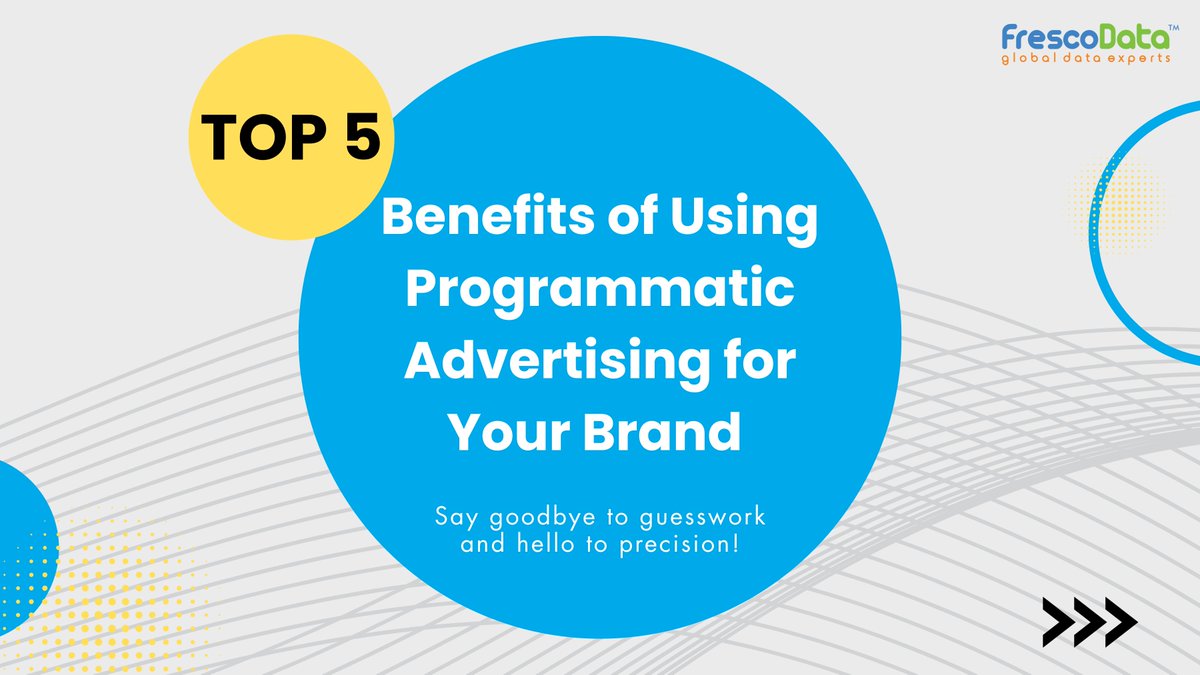 frescodata's tweet photo. Your audience is everywhere. Are your ads?
Programmatic advertising puts your brand in front of the right people at the right time.
Ready to elevate your ad strategy? Let's get started today.
https://t.co/ZwHuKFuvNm
#programmaticadvertising #programmaticadagency #frescodata https://t.co/A6V8iFN36s