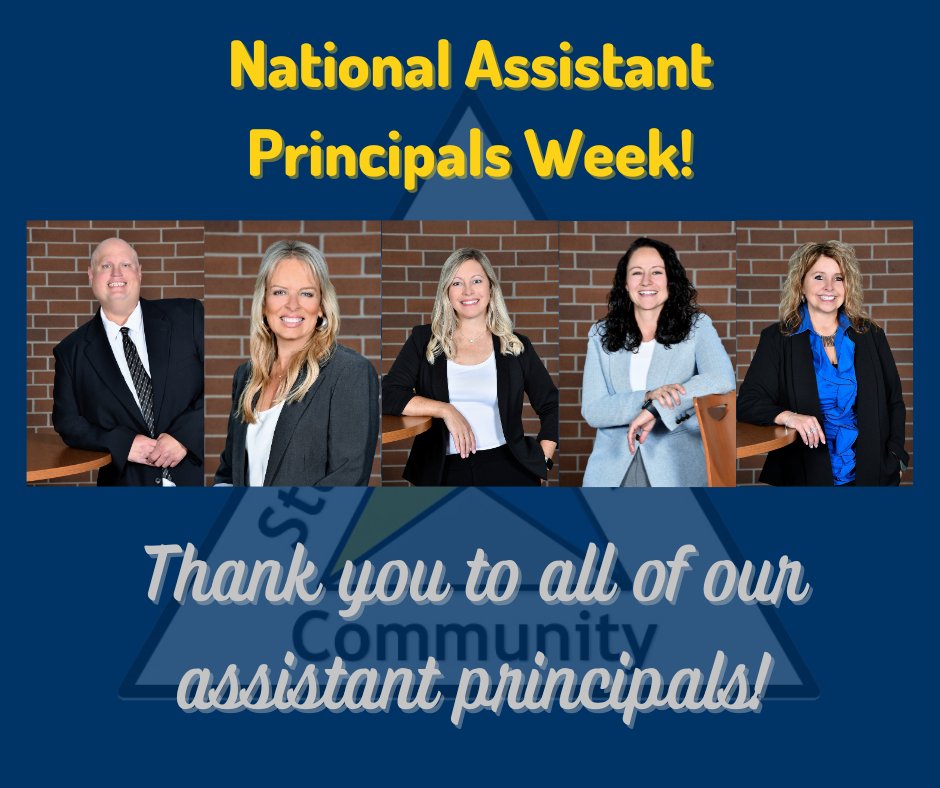 It's National Assistant Principals Week and we want to take a moment to thank a very important part of our middle school and high school!  Please join us in celebrating our outstanding assistant principals and recognizing their critical contribution to our schools!