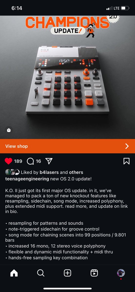 Look at this update the Ko 2 got