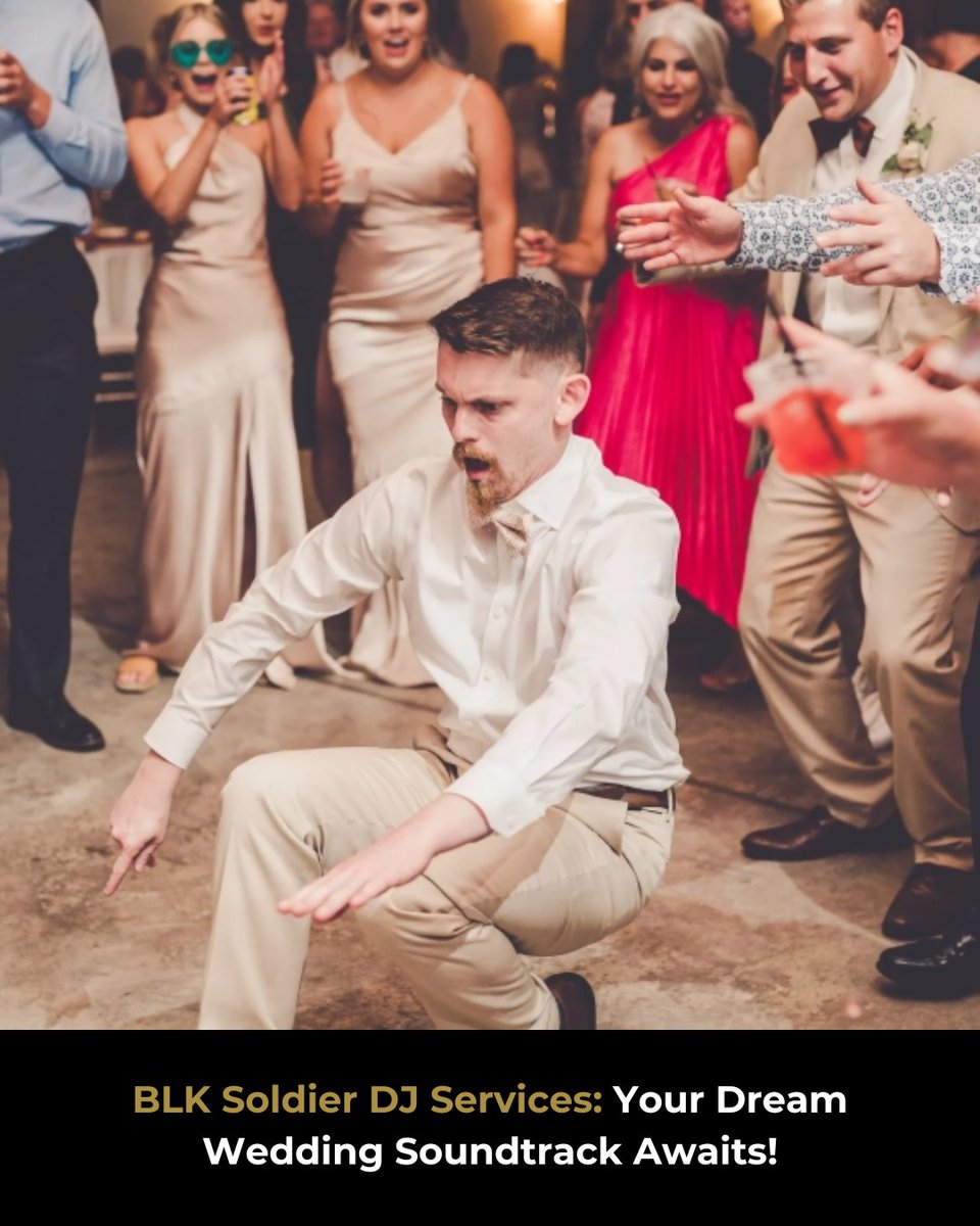 Your dream wedding deserves the perfect soundtrack! 🎶 At BLK Soldier DJ Services, we’re more than just DJs; we’re your wedding day team. From the aisle to the dance floor, we make every moment unforgettable. Dates are filling fast! Secure your spot today for exclusive DJ offers.