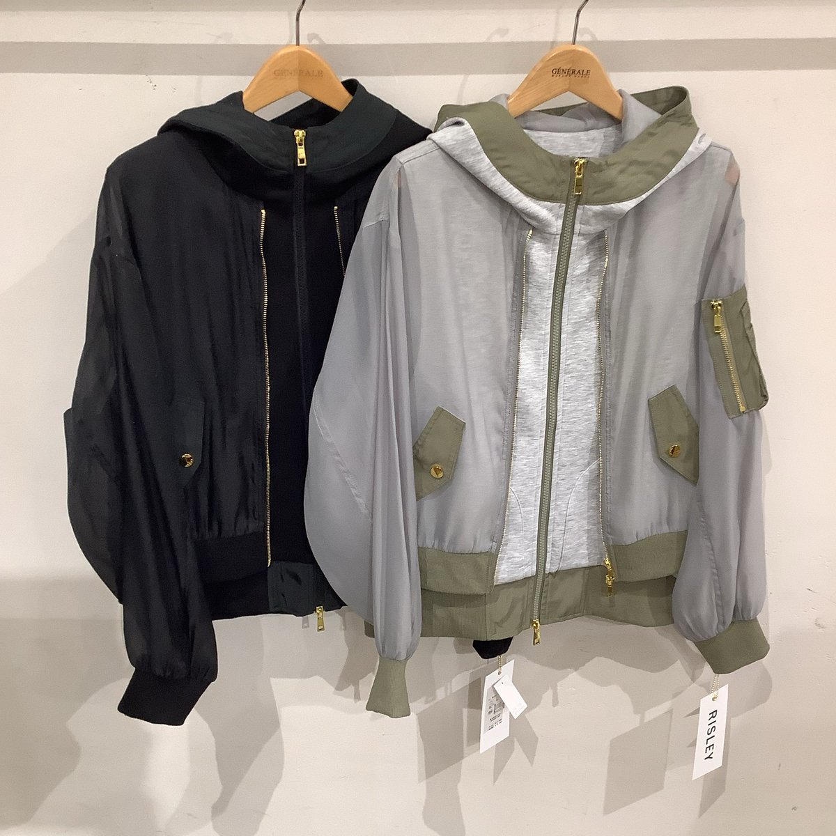 generalekuzuha's tweet photo. 【RISLEY(リズレイ)】
エッジの効いた仕上がり♡
人と差が付くMA-1パーカー。
ふわっと肌触りの柔らかい
滑らかなカット生地に、
上からシアー素材をレイヤードしたデザイン。
↓通販はこちら
https://t.co/QuLw9ebX1X https://t.co/2AxtLzekM0