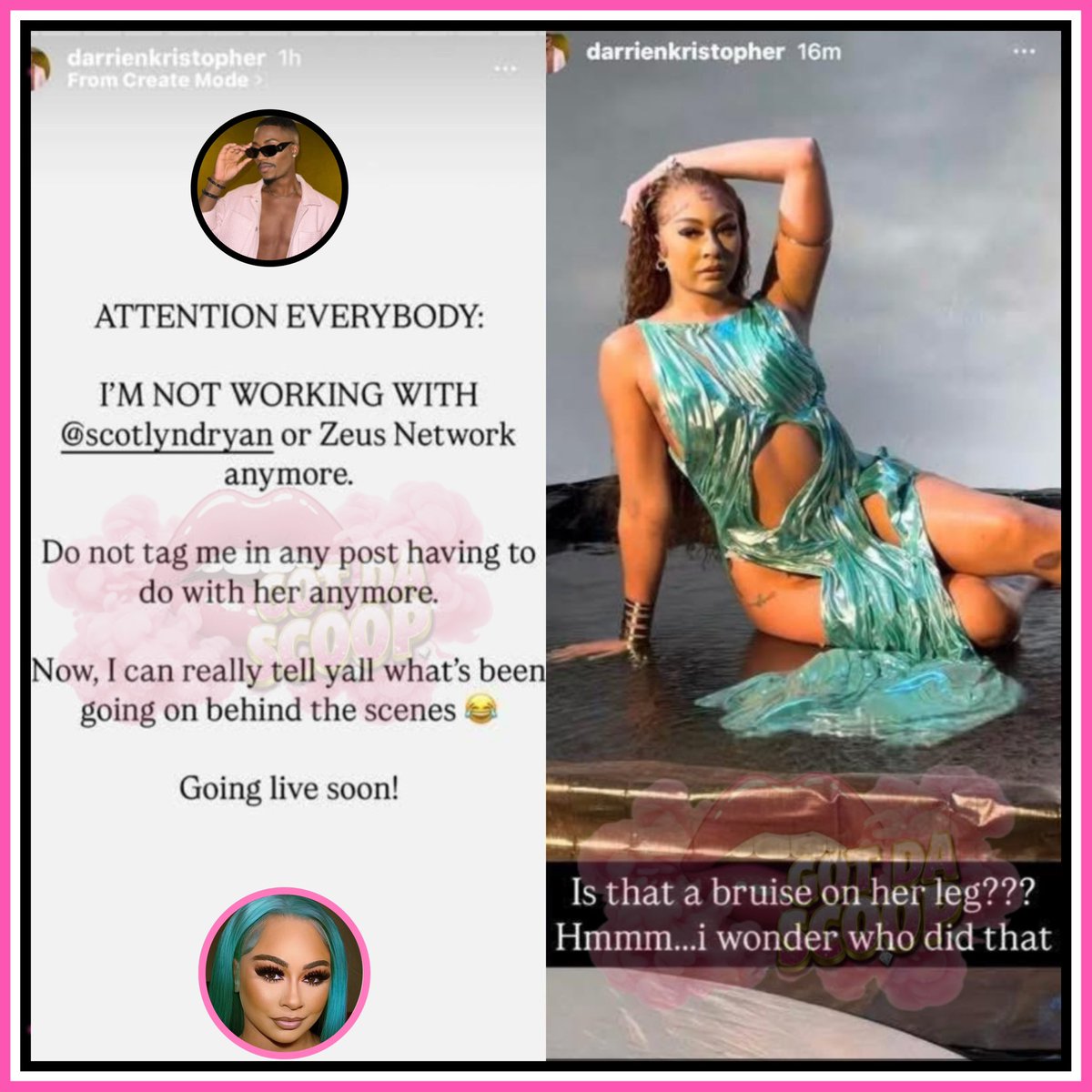 GotDaScoop's tweet photo. Chileeee Scotty With The Body’s stylist done had enough and is over there spilling. 👀😩

He’s insinuating that Scotty allows Lemuel Plummer to beat on her and chokeher dog out all for a check. 👀

He claims that he’s been sexually assaulted and threatened. 👀😩 https://t.co/Lptvz7dcyQ