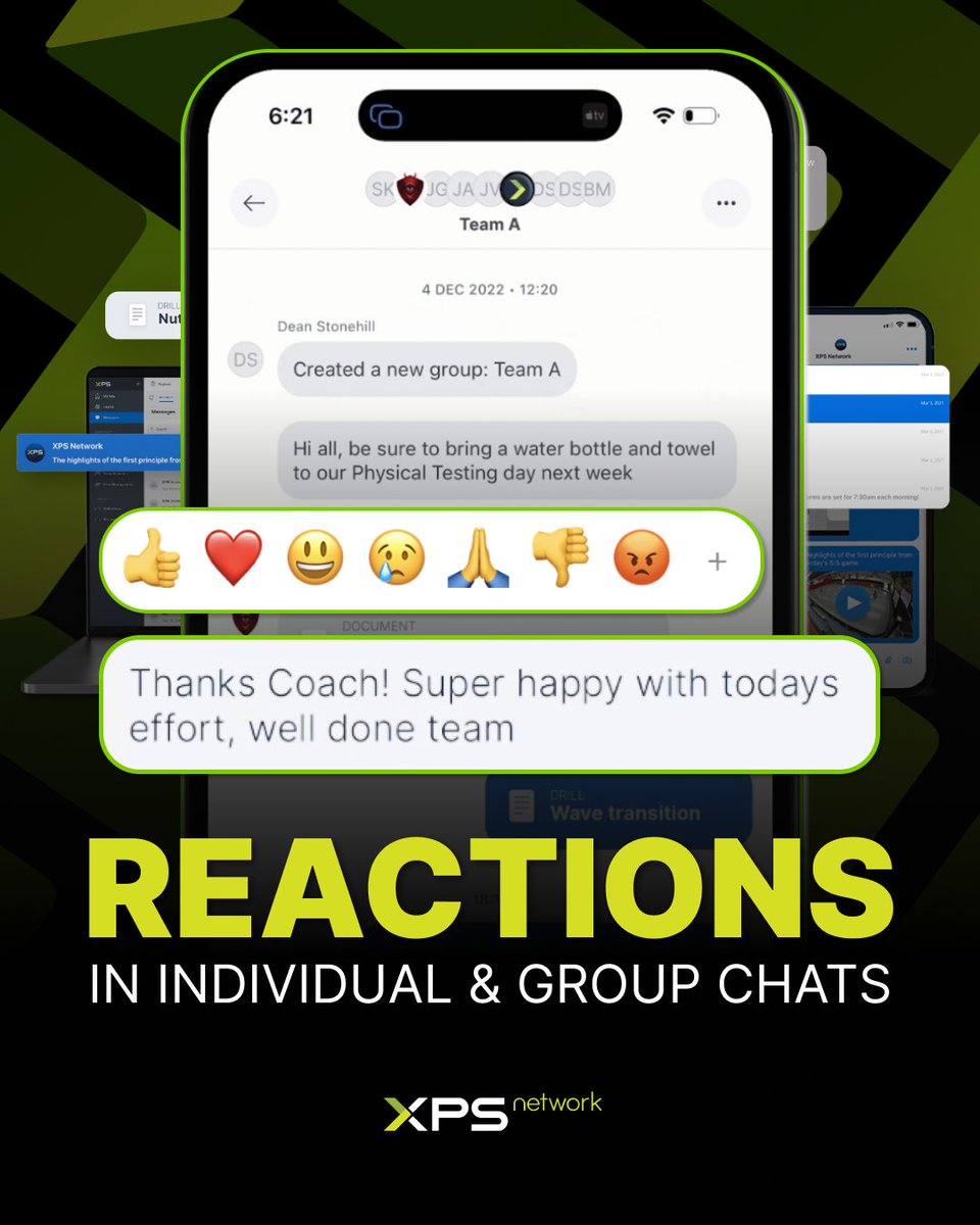 xpsnetwork's tweet photo. 😆❤️👍🏻 | Reactions have arrived in XPS Messages! Available now on Desktop and the #XPSApp - just make sure your app is up to date 📱💻
Catch all the details in today’s #XPSDaily episode ➡️ https://t.co/yrbFyINmwp https://t.co/bMnRKFsMwD