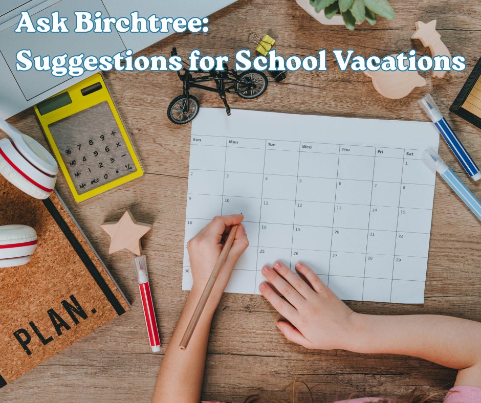 BirchtreeNH's tweet photo. For families living with autism, spring break can sometimes feel less like a holiday. We offer some suggestions for school vacations in our latest e-news... - https://t.co/5lOOTkw8fi https://t.co/xSoZ9fIdWE