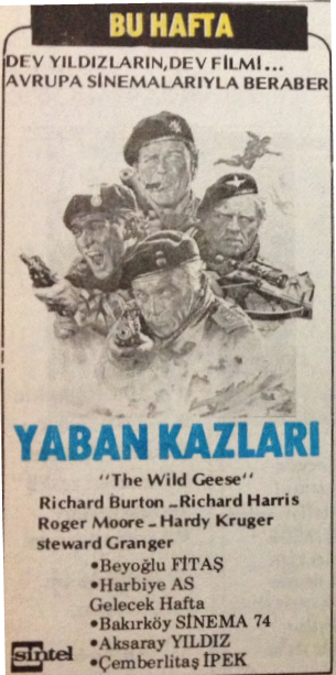The Wild Geese (1978)
Yaban Kazları
Gösterim tarihi: 16.10.1978