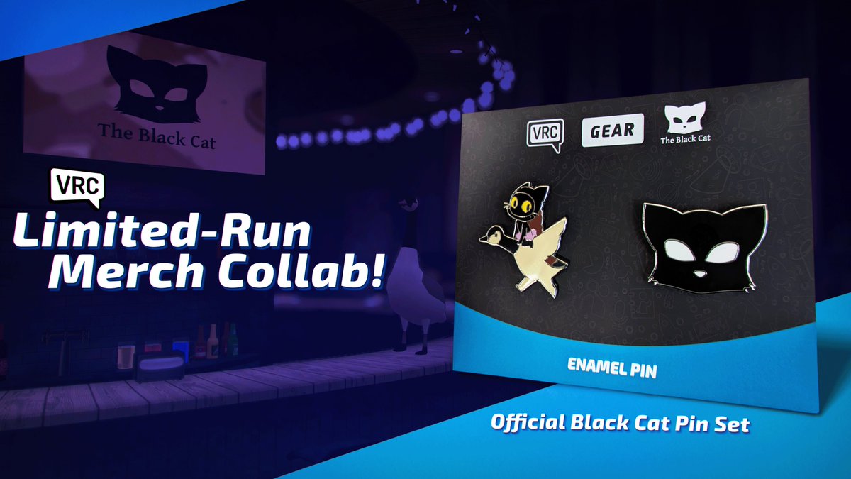 There are 2 days left to order your special VRChat x The Black Cat pins! Don't miss out!

If we don't get at least 150 orders the pins will not be made!

vrchatmerch.com/products/spook…