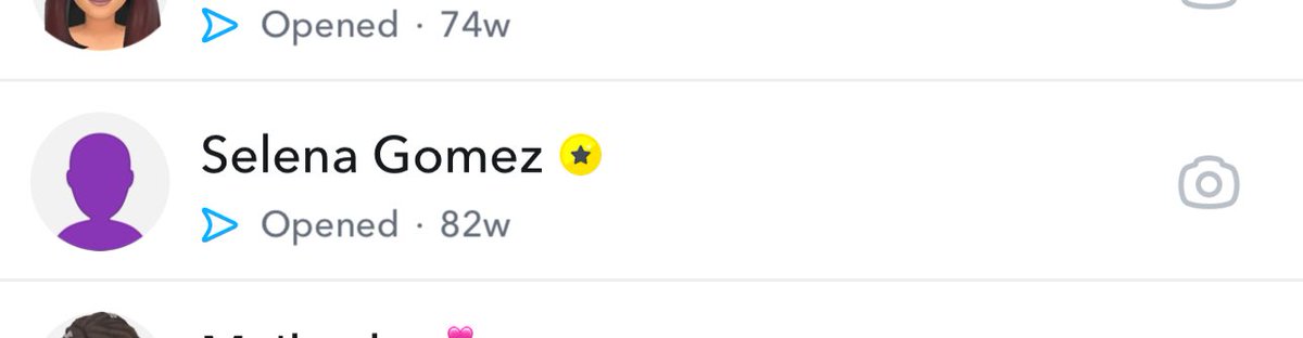 Crazy to think Selena opened my snap of me saying I love her 🥺❤️