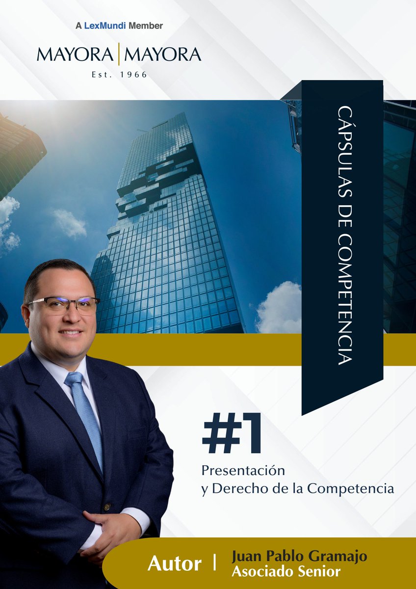 MayoraMayoraSC's tweet photo. A partir de hoy, cada miércoles Juan Pablo Gramajo compartirá una serie de cápsulas informativas sobre #DerechoDeLaCompetencia: un área clave para asegurar mercados justos y eficientes: https://t.co/2oNXAetAR6

#Abogados #LibreCompetencia #CápsulaLegal #Guatemala #MayoraYMayora https://t.co/kLwXovFwWY