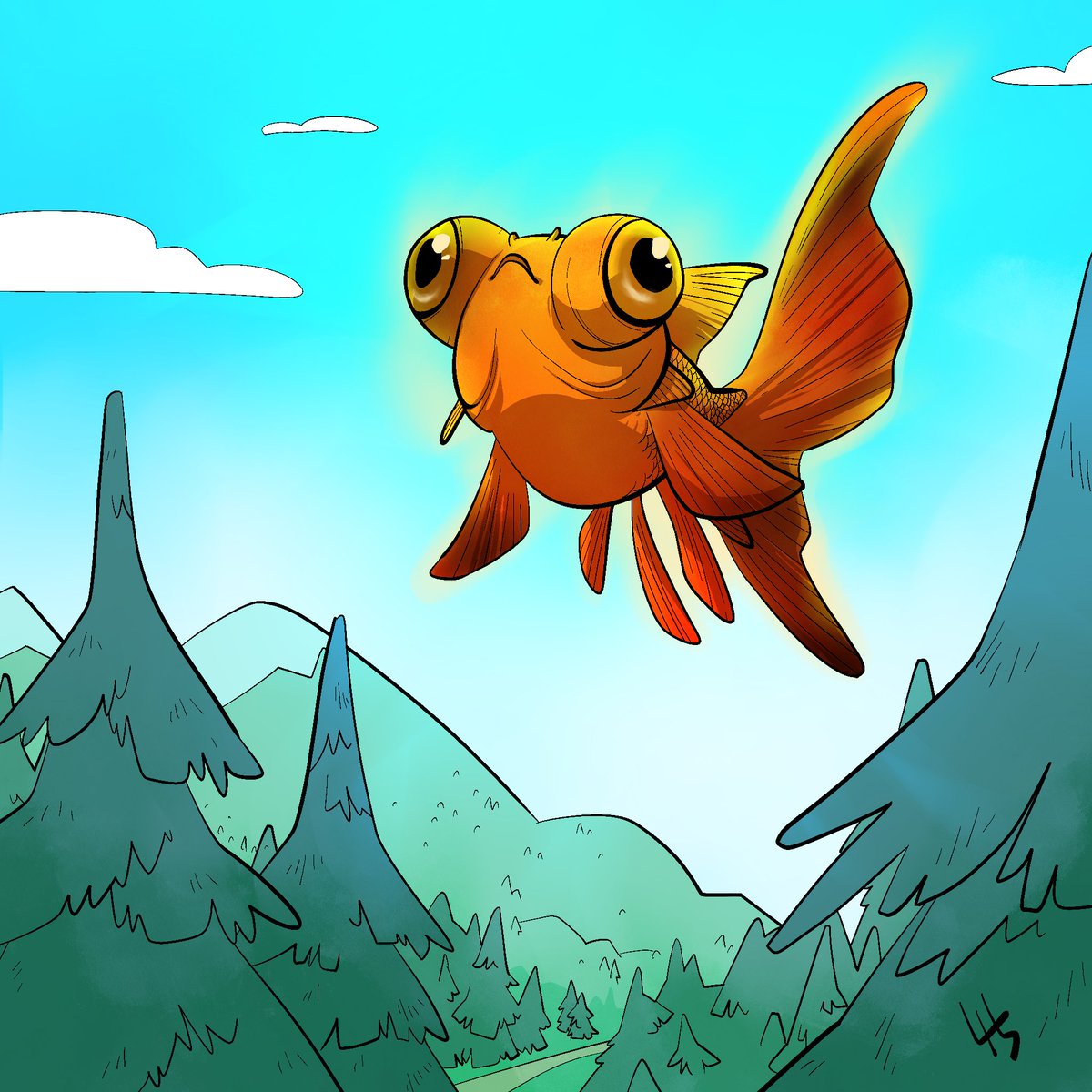 ash_le_pigeron's tweet photo. Poisson Steve!!!
I couldn't just scroll past this song, could I?
#poissonsteve #poisson #conceptart #giantfish #flyingfish #goldfish #telescopegoldfish https://t.co/DTWvmamf2b