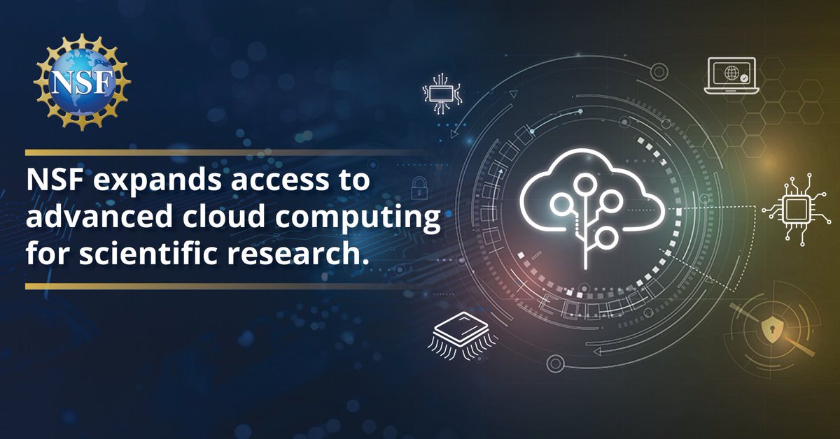 NSF is expanding the NSF CloudBank. Led by <a href="/UCSanDiego/">UC San Diego</a>, in partnership with <a href="/UCBerkeley/">UC Berkeley</a> and <a href="/UW/">University of Washington</a>, CloudBank 2.0 will provide access to commercial cloud computing, AI tools and model access, and advanced data processing capabilities.  

bit.ly/3G3jZLU