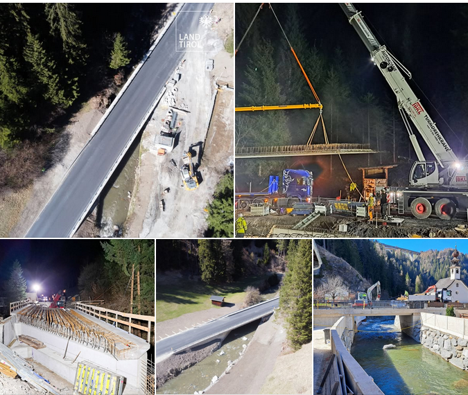 unserlandtirol's tweet photo. B 182 #Brennerstraße: Brückensanierungsarbeiten bei #Steinach und #Gries am #Brenner #inTirol werden fertiggestellt. Nach Abschluss der Arbeiten wird die Straße ab 11. April wieder zweispurig und ohne Ampelregelungen befahrbar sein. https://t.co/TBcHP526kC https://t.co/DPt8AZr4Au
