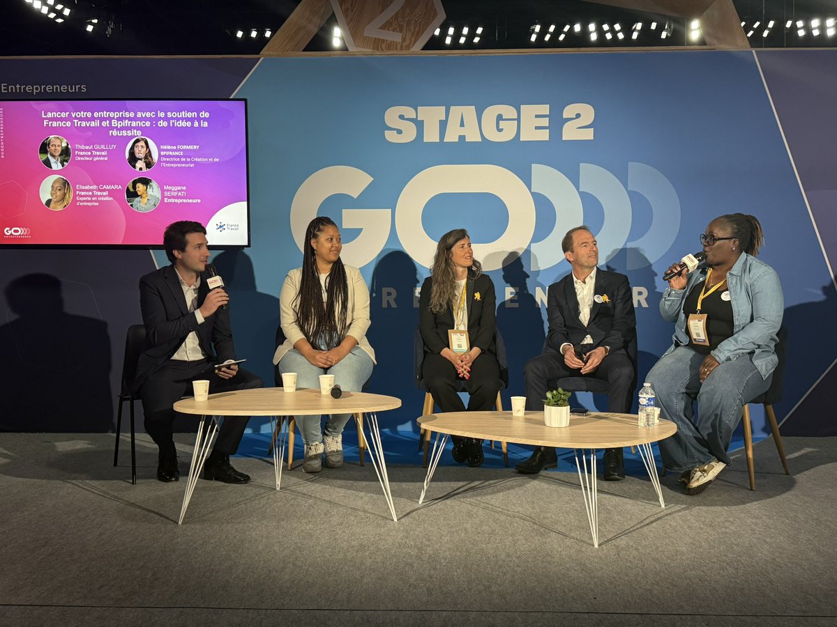 🔴 À <a href="/GoEntrepreneurs/">GO Entrepreneurs</a> 🎙️ Elisabeth Camara, conseillère France Travail « France Travail est là comme une boussole, pour orienter l’entrepreneur et pour accompagner le projet dans le temps. 1 demandeur sur 4 a un projet de création d’entreprise. Mon conseil : lancez-vous ! » 🧭