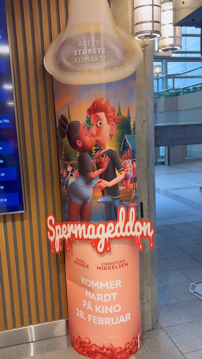 camille_moscow's tweet photo. Spermageddon, ou quand la Norvège décide de balancer un dessin animé soi-disant pour gosses avec une affiche qui hurle le malaise : deux gamins qui se roulent une pelle, le garçon en érection et un préservatif aux dessus de leur crâne. Subtil, non ? 

Bravo les progressistes, encore une barrière explosée au nom de la ‘liberté’.
