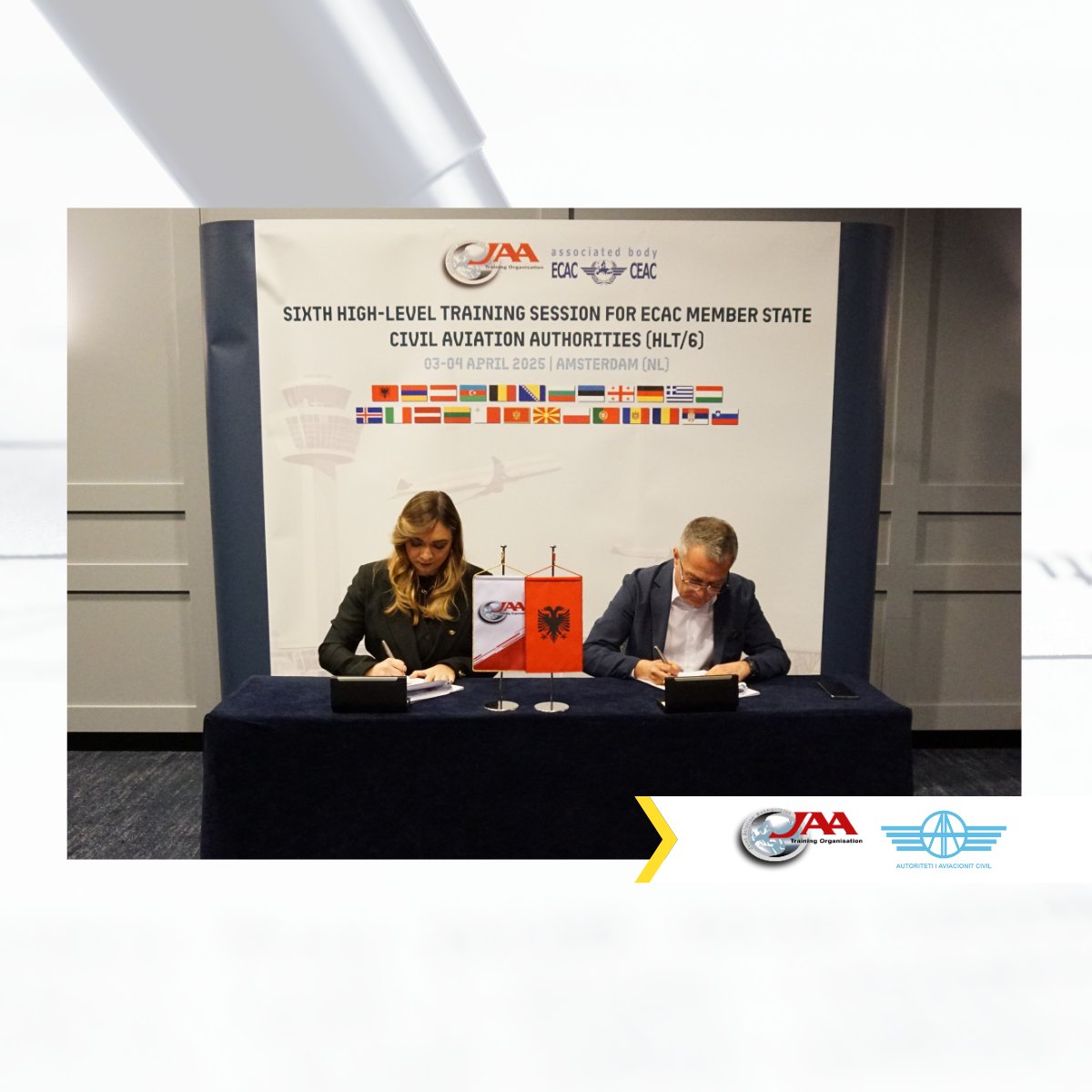 jaato_news's tweet photo. We are pleased to share that JAA Training Organisation has signed a new one-year Training Service Agreement (TSA) with the Albanian Civil Aviation Authority.🔗https://t.co/dLfHlhX8Nt #JAATO #AviationTraining #CivilAviation https://t.co/2RgXv7qXcM