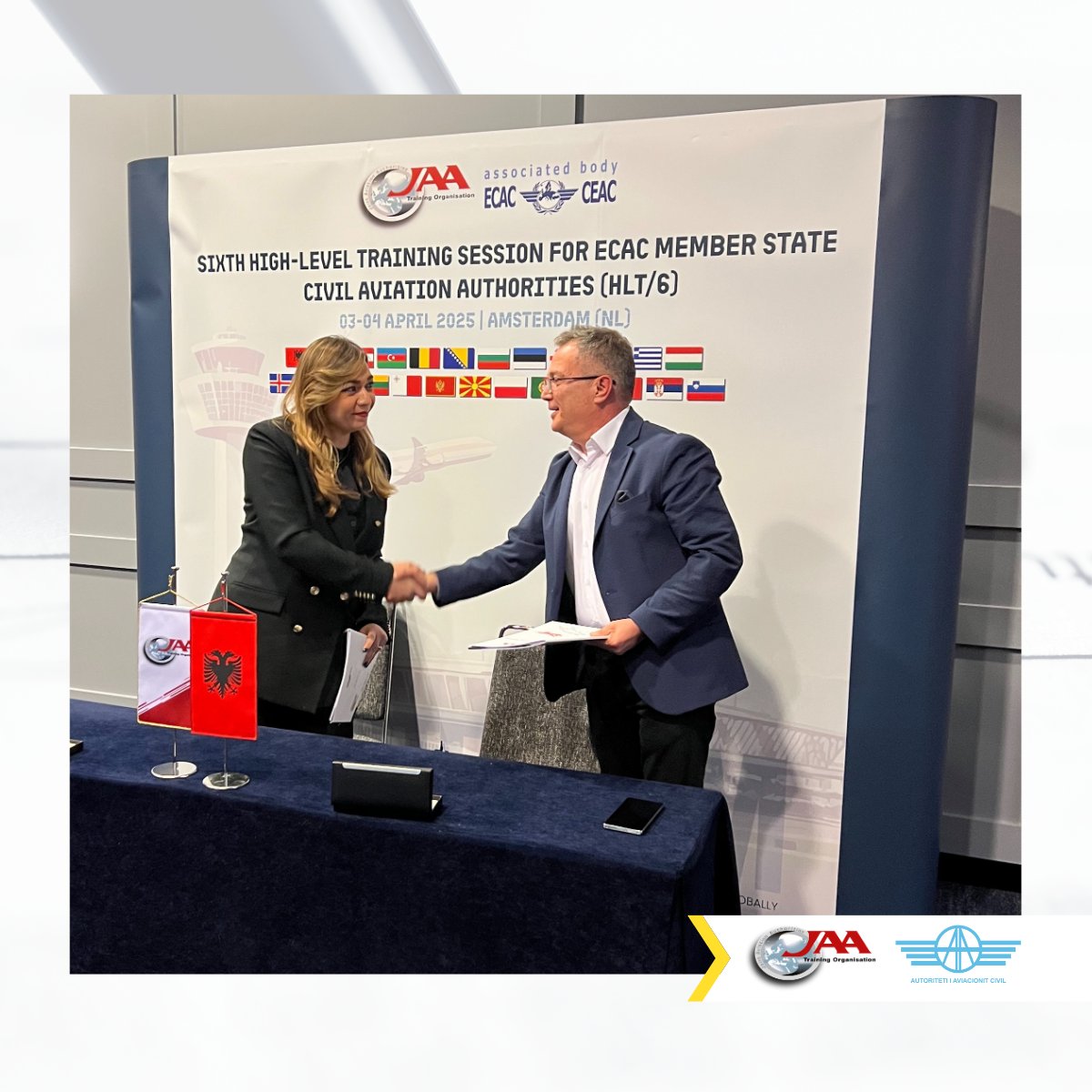 jaato_news's tweet photo. We are pleased to share that JAA Training Organisation has signed a new one-year Training Service Agreement (TSA) with the Albanian Civil Aviation Authority.🔗https://t.co/dLfHlhX8Nt #JAATO #AviationTraining #CivilAviation https://t.co/2RgXv7qXcM