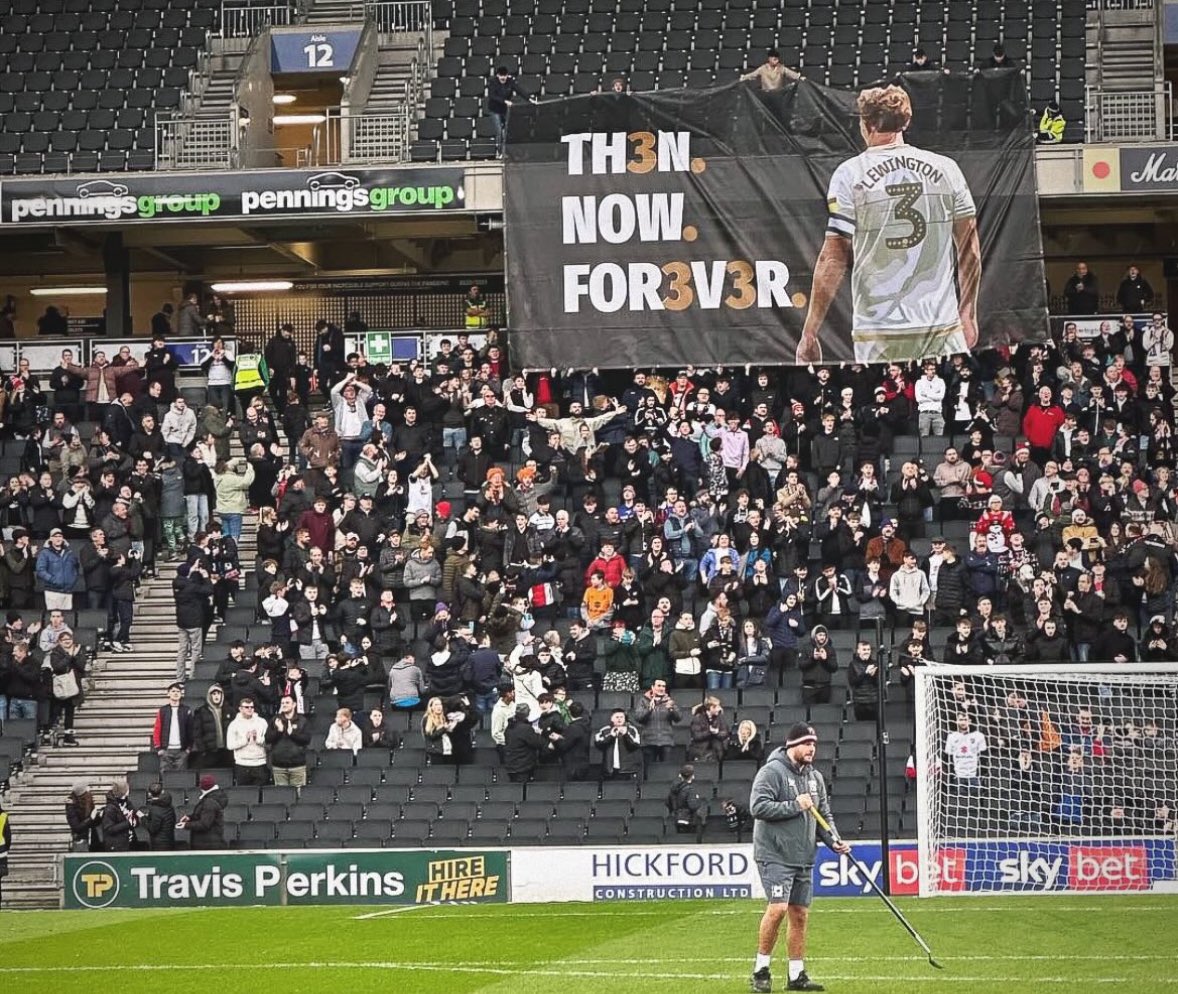 DonsAction's tweet photo. 26th April, 𝗪𝗘 𝗡𝗘𝗘𝗗 𝗬𝗢𝗨!🫵

Our skipper takes to Stadium MK for one final time against @officialgtfc on #DeanLewingtonDay 🧡

Our plans will be announced soon, but for now we need a big push to sell out Blocks 11&amp;12!

🎟️ Grab your ticket now https://t.co/ZUEe7KQ37H https://t.co/PASuG9xWUF