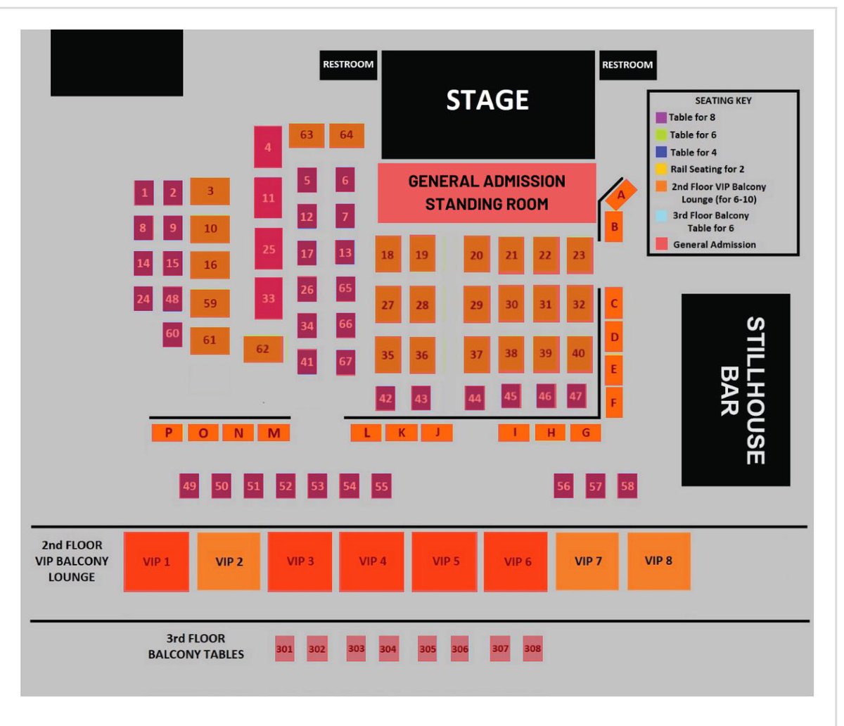 PLANO!

General Admission tickets and three VIP tables are still available for this Fridays show at <a href="/LegacyFoodHall/">Legacy Food Hall</a> 

All other tables are sold out. Get your GA tickets and come party by the stage!