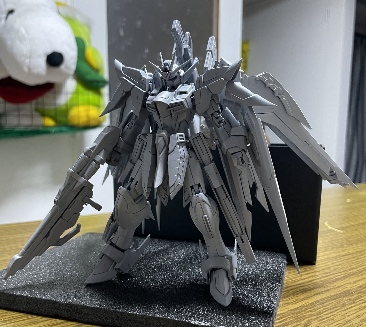 ab170017's tweet photo. 現在製作中、ガンプラ初ミキシング作品。サフかけやっと終了、思ったより良くできてる^_^
塗装がんばろ（＾ν＾） https://t.co/NFVREBhtRQ