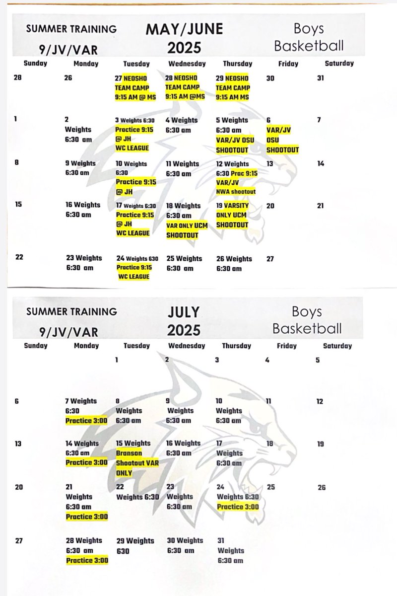 HS Summer 2025 schedule 

Email Coach Culp with any questions 

culpcody@neoshosd.org