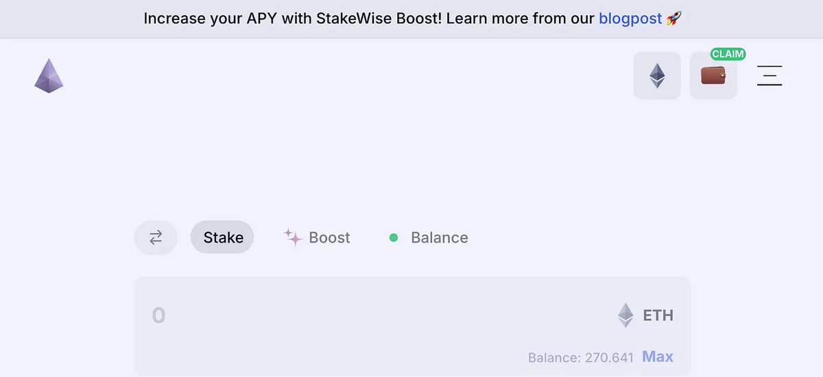 We have another cool update for Vault owners 🔥

Easily distribute incentives to stakers by using the new StakeWise Merkle Distributor.

Allocate $SWISE, $osETH, $SSV, $OBOL, $WETH, or $USDC to the Distributor, and let your users claim their rewards from the StakeWise interface👇