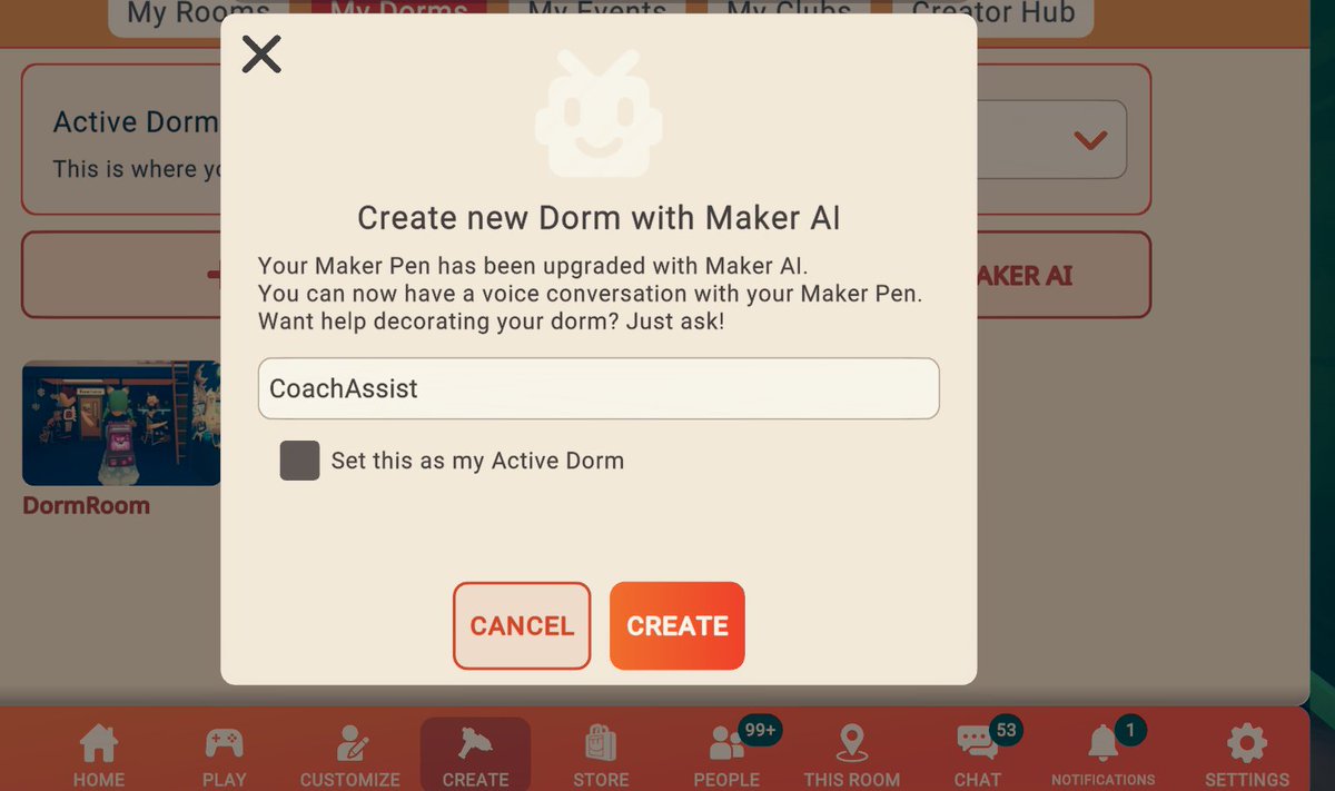 TarapeuticVR's tweet photo. Maker AI is finally available for RR+ members!
Use code TARA in Rec Room if you purchase RR+ to use this new feature! 😄
And let me know in the comments what you think of the new "Coach Assist" (as I'm going to call it!)
#recroom #makerai #coach #recroomupdate #ai #vr https://t.co/qco55XdDWW