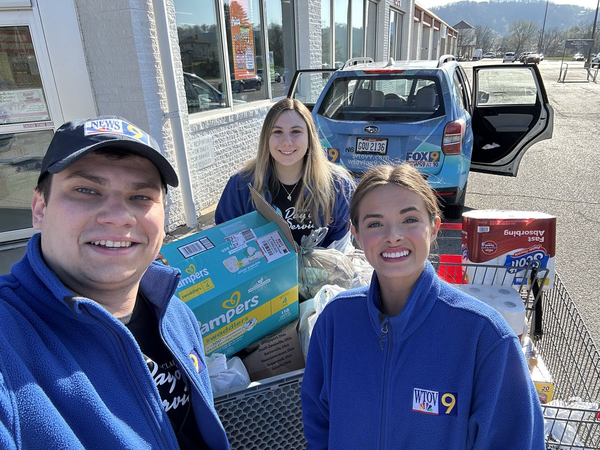 The 2025 #SinclairDayofService is underway! The folks in Toronto were very generous with their donations!

<a href="/Hayes_WTOV9/">Hannah Hayes</a> &amp; <a href="/JaimeElyTV/">Jaime Ely-WTOV</a> are with me and we’re heading to drop off the donations!
