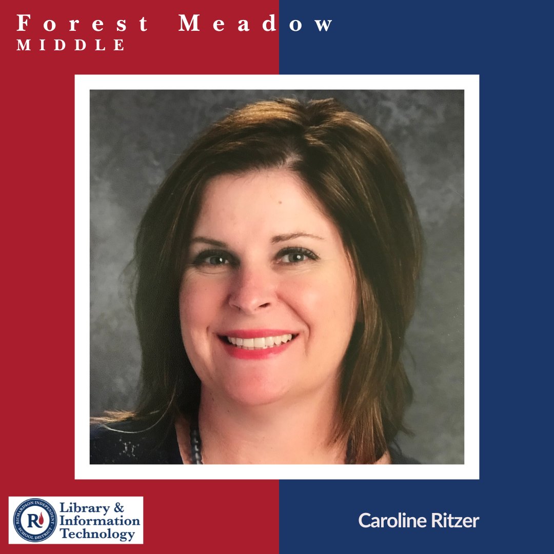 LIBRARIESinRISD's tweet photo. It's #SchoolLibraryMonth and this morning, we'd like you to meet FMM's LITE, Caroline Ritzer! She loves Topo Chico and learning how to support her colleagues when they do their #KnowShow charts in PLCs! #LibrariesinRISD #RISDBeTheOne https://t.co/A1NzXyV9ga