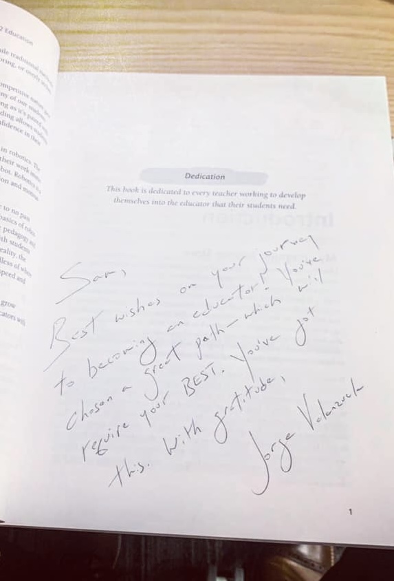 JorgeDoesPBL's tweet image. Five years ago, Rev Up Robotics was published.

But the journey started in 2018—with a vision, a deep love for STEM, and a heart full of hope.

This week during #NationalRoboticsWeek, I&apos;m reflecting on the growth, the gratitude, and the unexpected doors that opened.

Big thanks…