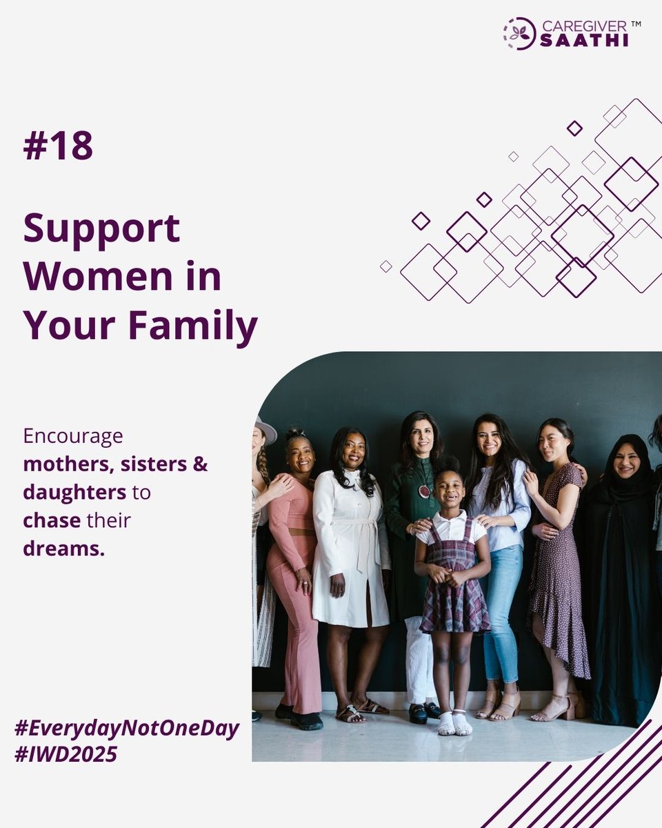 #Step18: Support Women in Your Family
Empowerment begins at home.
Encourage your mom, sister, daughter to dream big &amp; lead bold. 
When women thrive at home, they rise in boardrooms too.
#AccelerateAction for #FutureFitCorporates 
#SupportStartsAtHome #IWD2025 #EverydayNotOneDay
