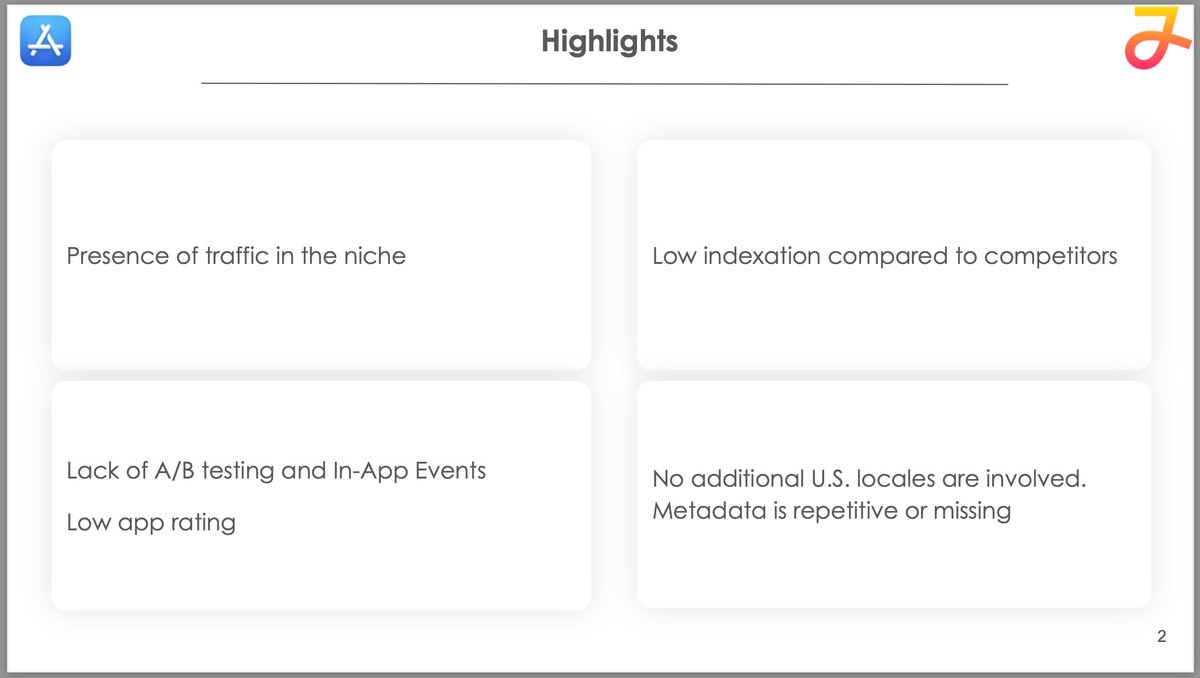 ASO_Guru's tweet image. Hey folks! 👋
We’ve built an ASO Health Score framework based on 50 key points — and just ran it on a random app 📱
Some surprising results 👀
Check it out!
#ASO #AppStoreOptimization #AppMarketing #MobileGrowth #IndieDev #AppGrowth #iOSDev #GooglePlay #UserAcquisition